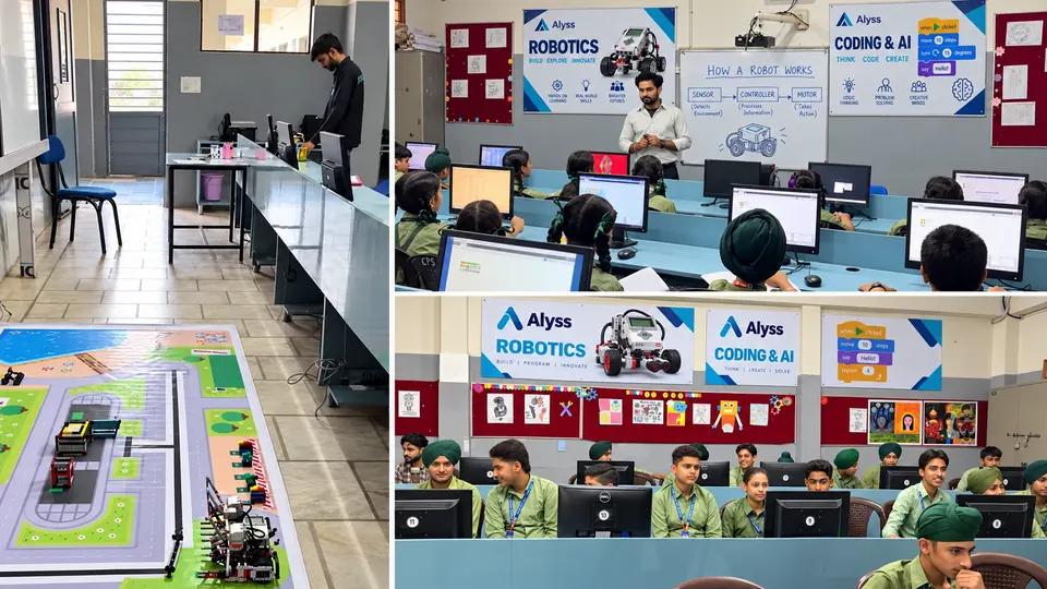 Robotics & AI lab at California Public School, Punjab