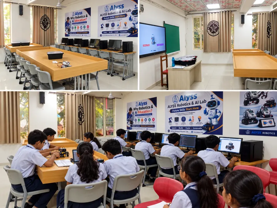 Robotics & AI lab at Rising Star Sr. Sec. School, Delhi