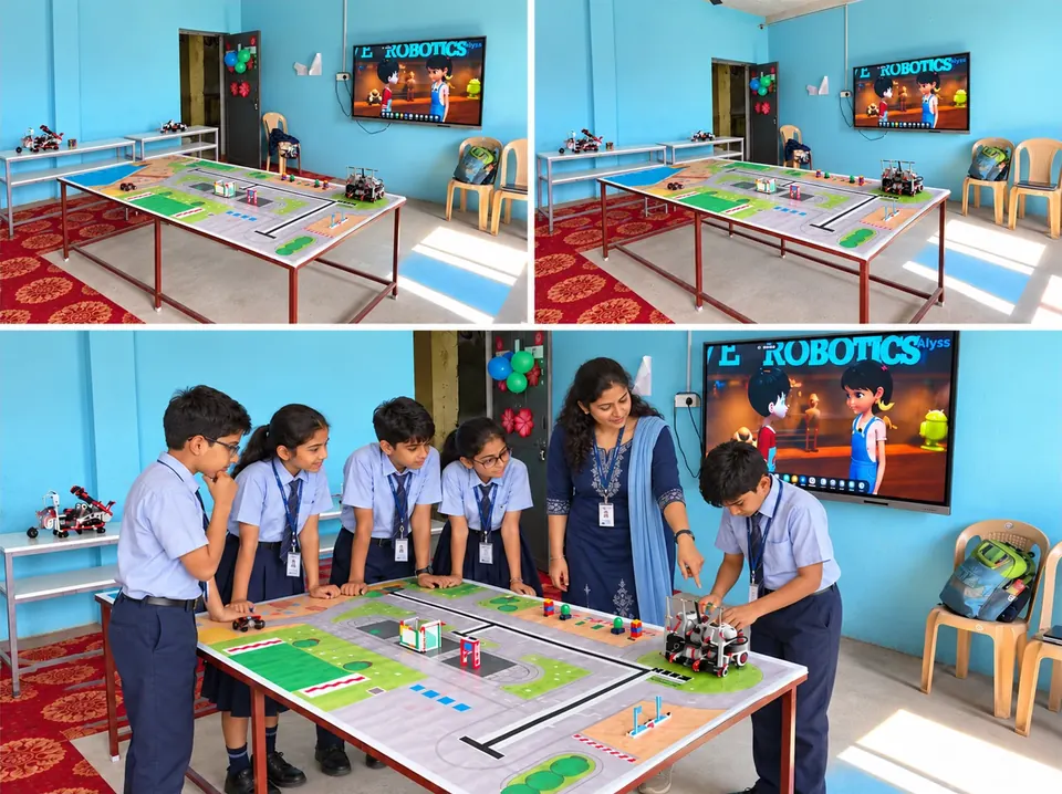Robotics & AI lab at R. K. Public School, Uttar Pradesh